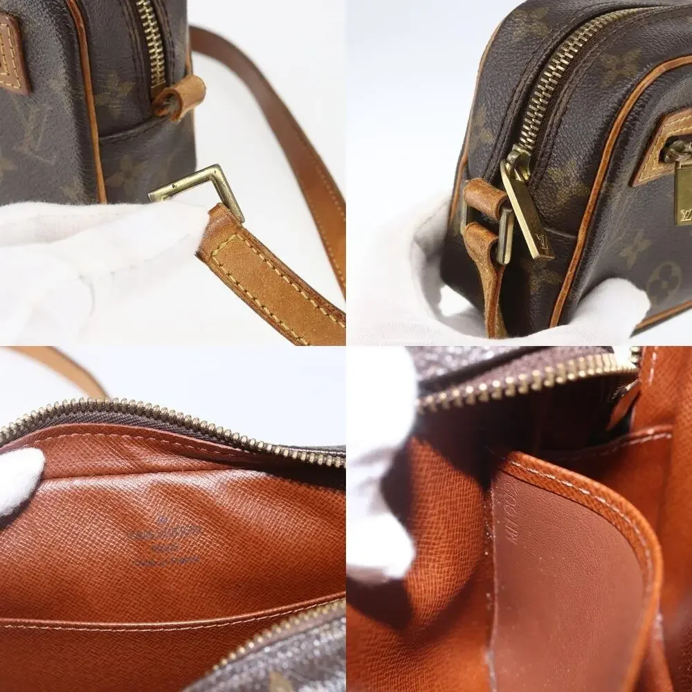 Louis Vuitton Monogram Pochette Cite Shoulder Bag Brown